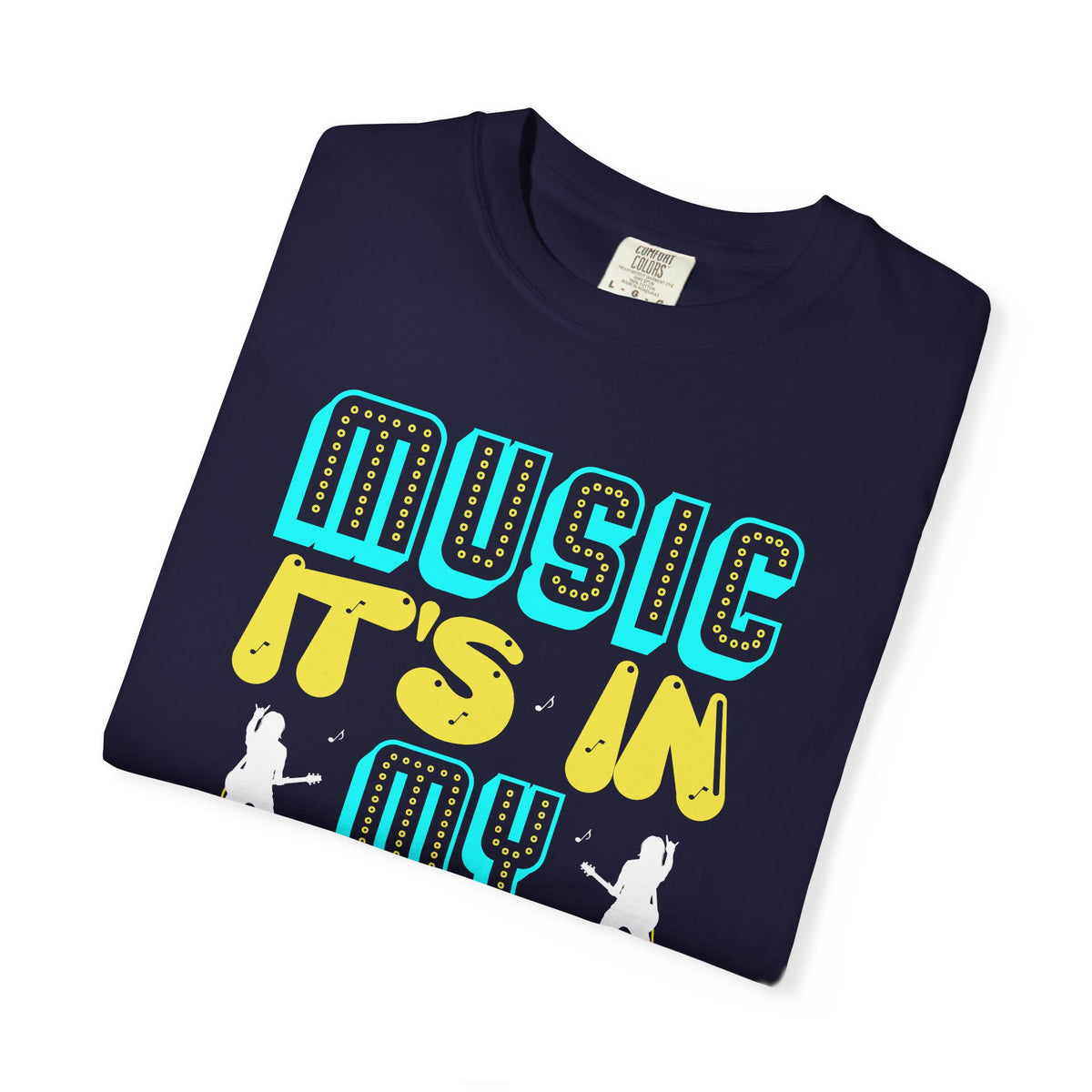 Music Its In My DNA T-Shirt Retro Music Graphic Unisex Cotton Tee 074