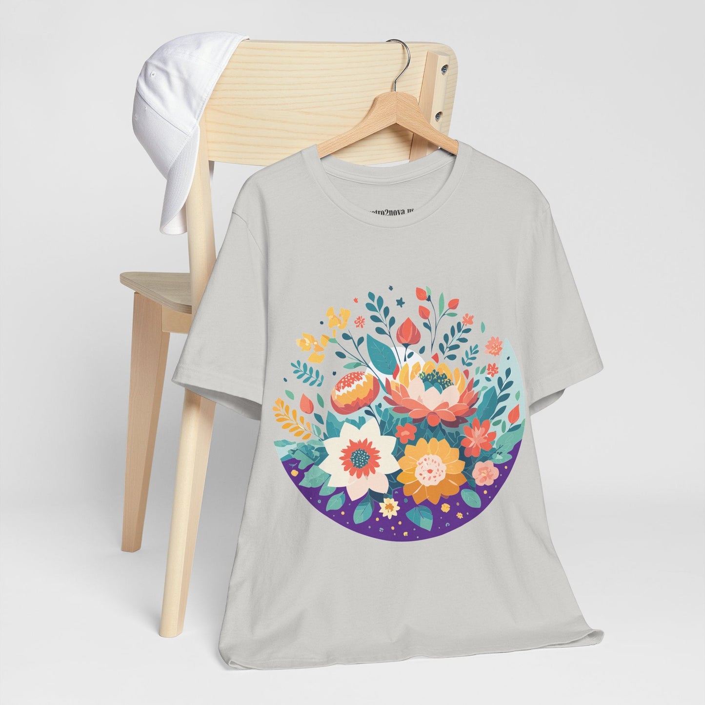 Flowers Shirt Floral Shirt Unisex Jersey Short Sleeve Tee Breathable Fabric Free Shipping