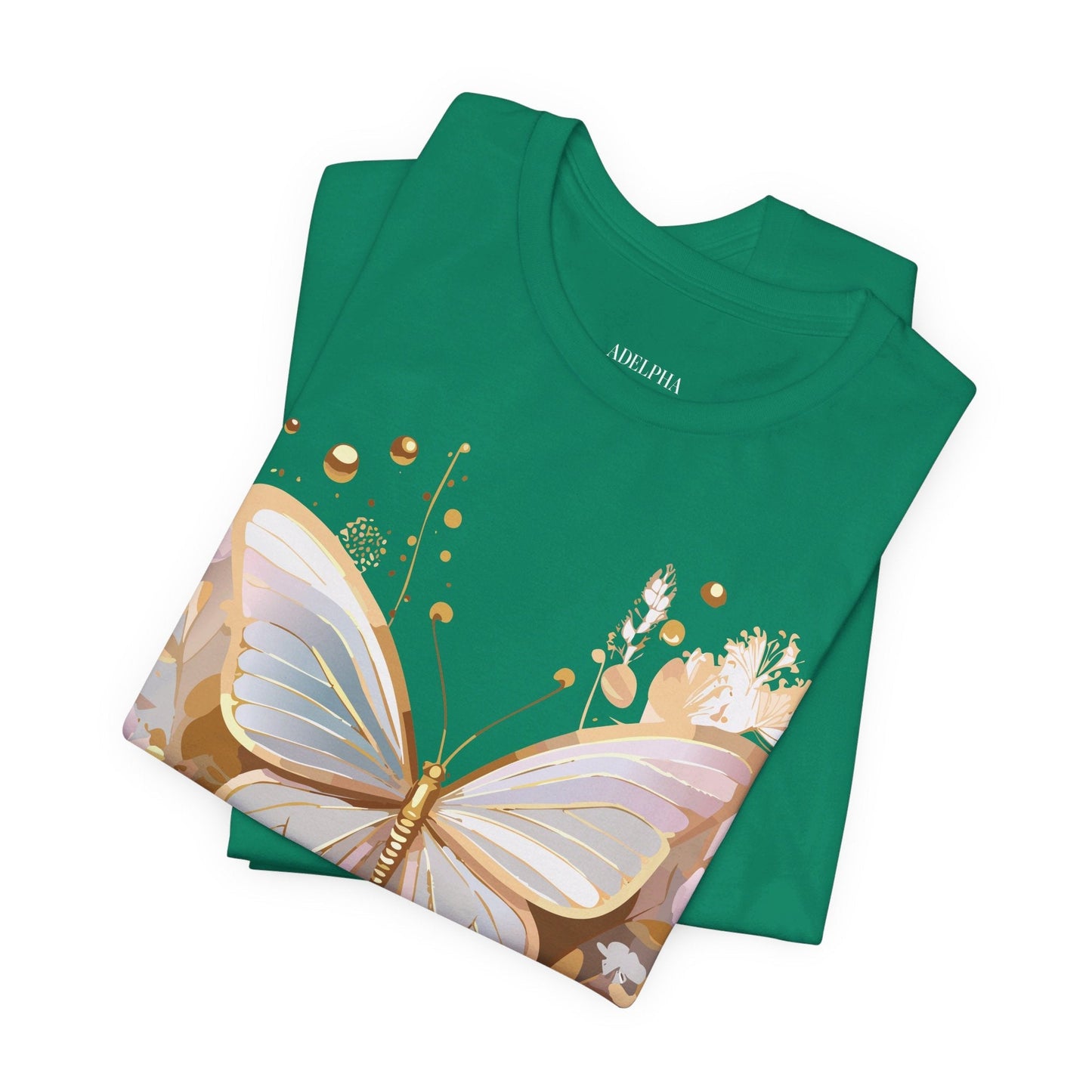 Unisex Graphic Tee With Adelpha Artwork Vintage Butterfly Inspired Art Design Tee