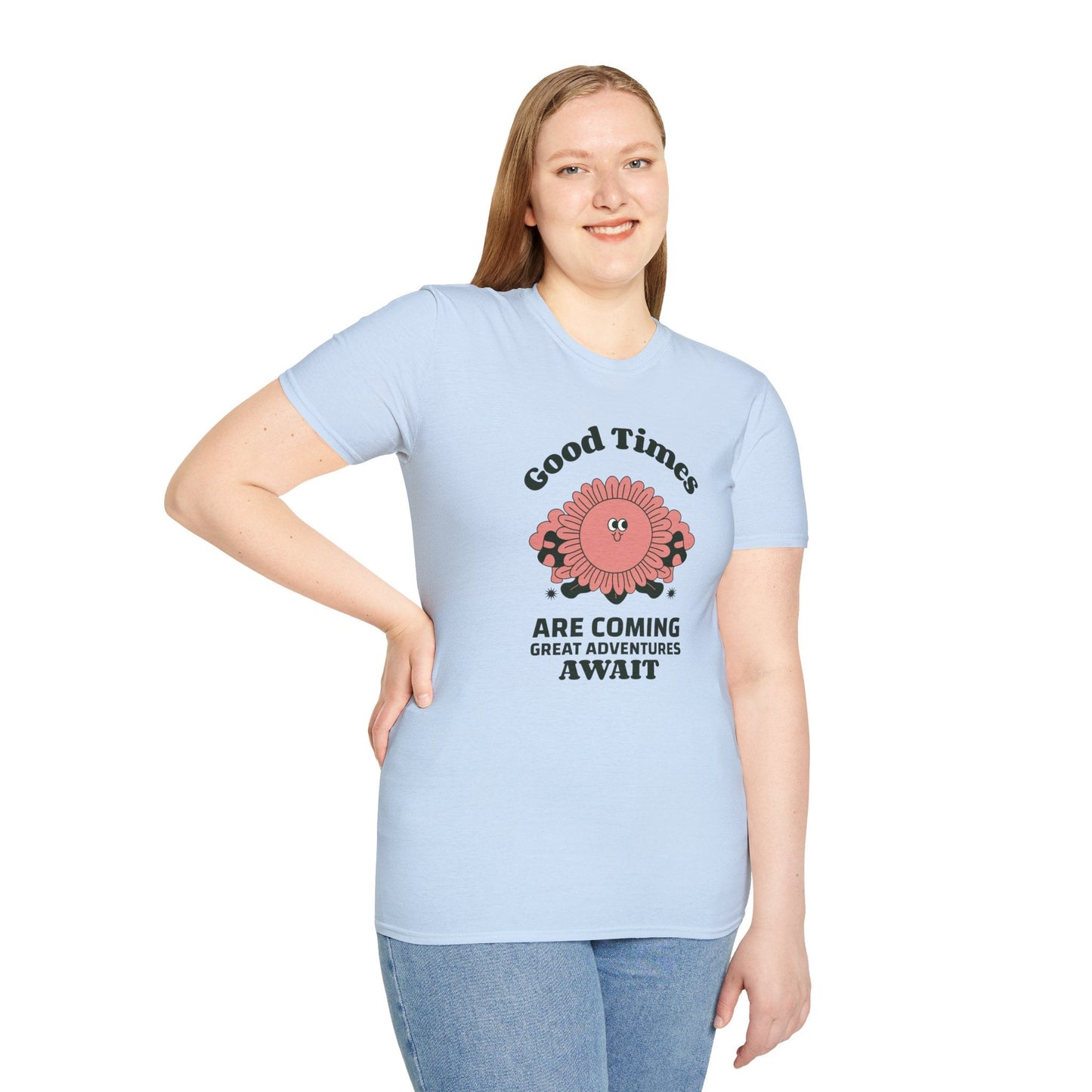 Positive Slogan T Shirts With Positive Words And Good Quotes Unisex Softstyle Cotton Tee Gildan 64000 Ring Spun