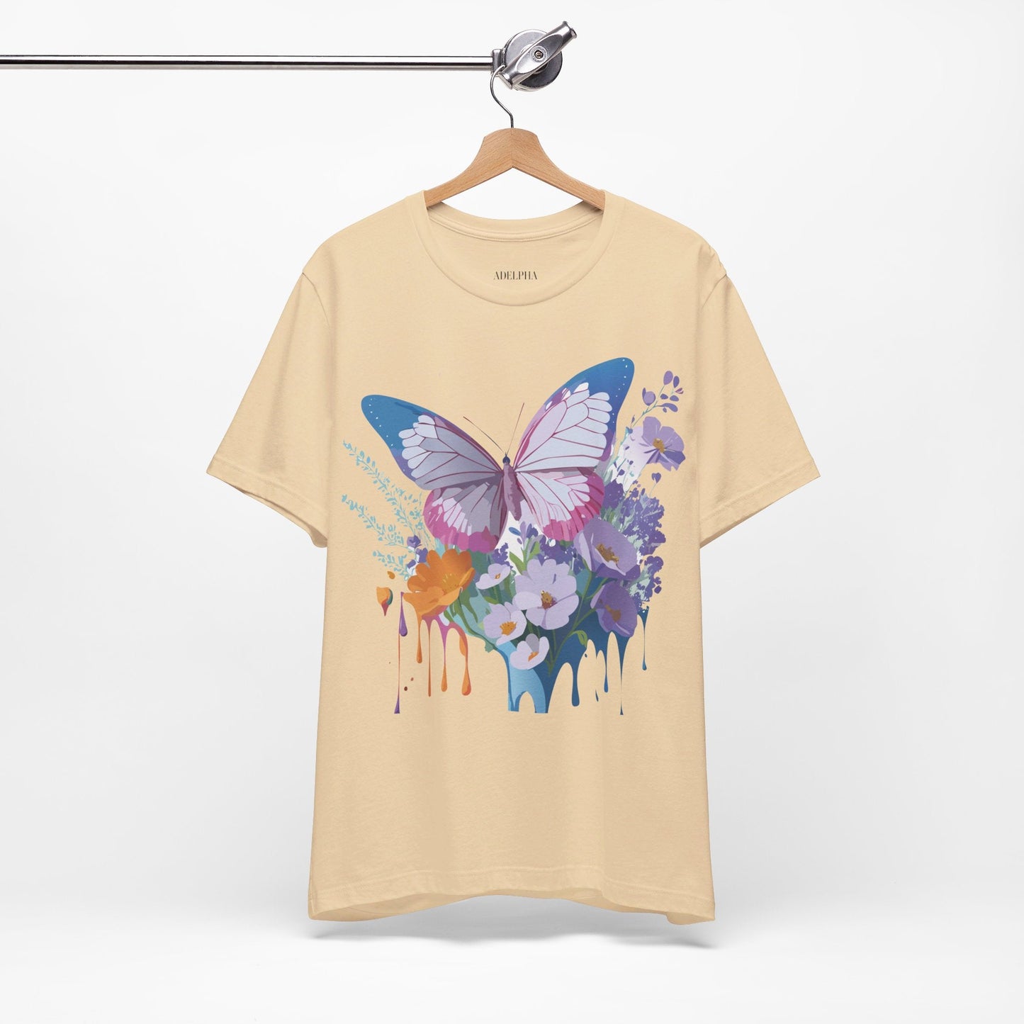 Unisex Butterfly Graphic Tee Adelpha Art Design Vintage Inspired Jersey Tee