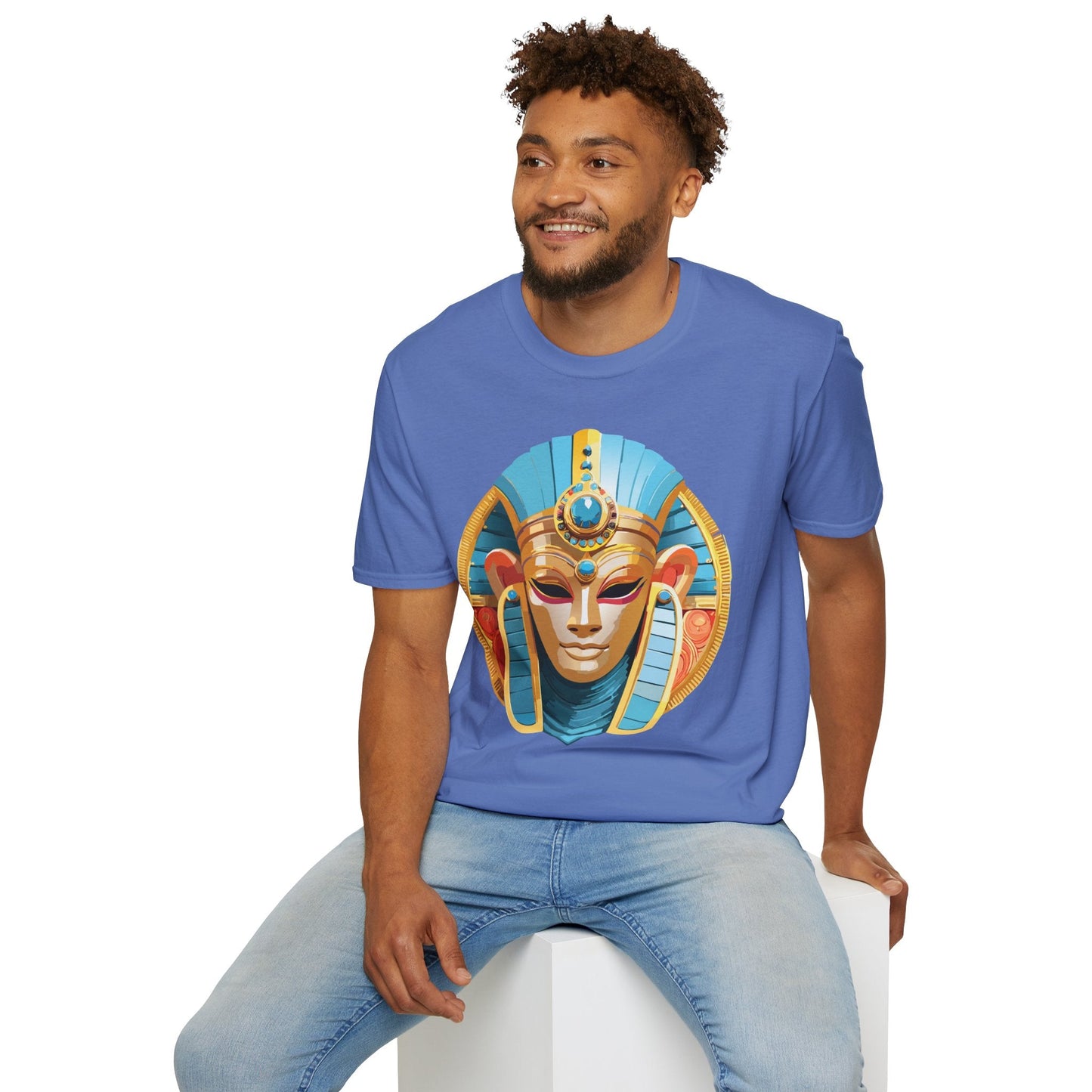 Mask Graphic Unisex Cotton Masquerade Design Artwork Tee 17