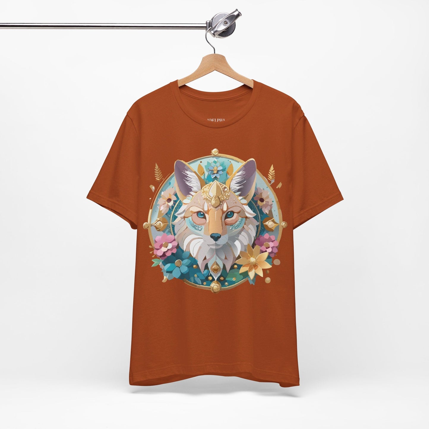 Adelpha Vintage Inspired Graphic Tee Medallion Art Unisex Short Sleeve Shirt Premium