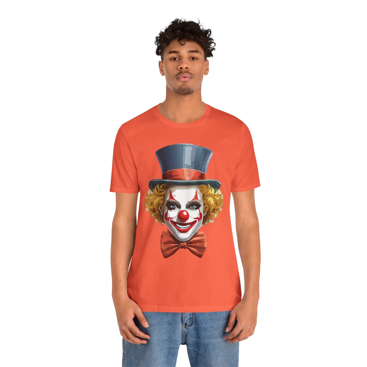 Clown Shirt, Funny Shirt, T-Shirt with Clown, Funny Art Design Tee, Circus Tees, Circus T-Shirt, Unisex Humor Wear 11