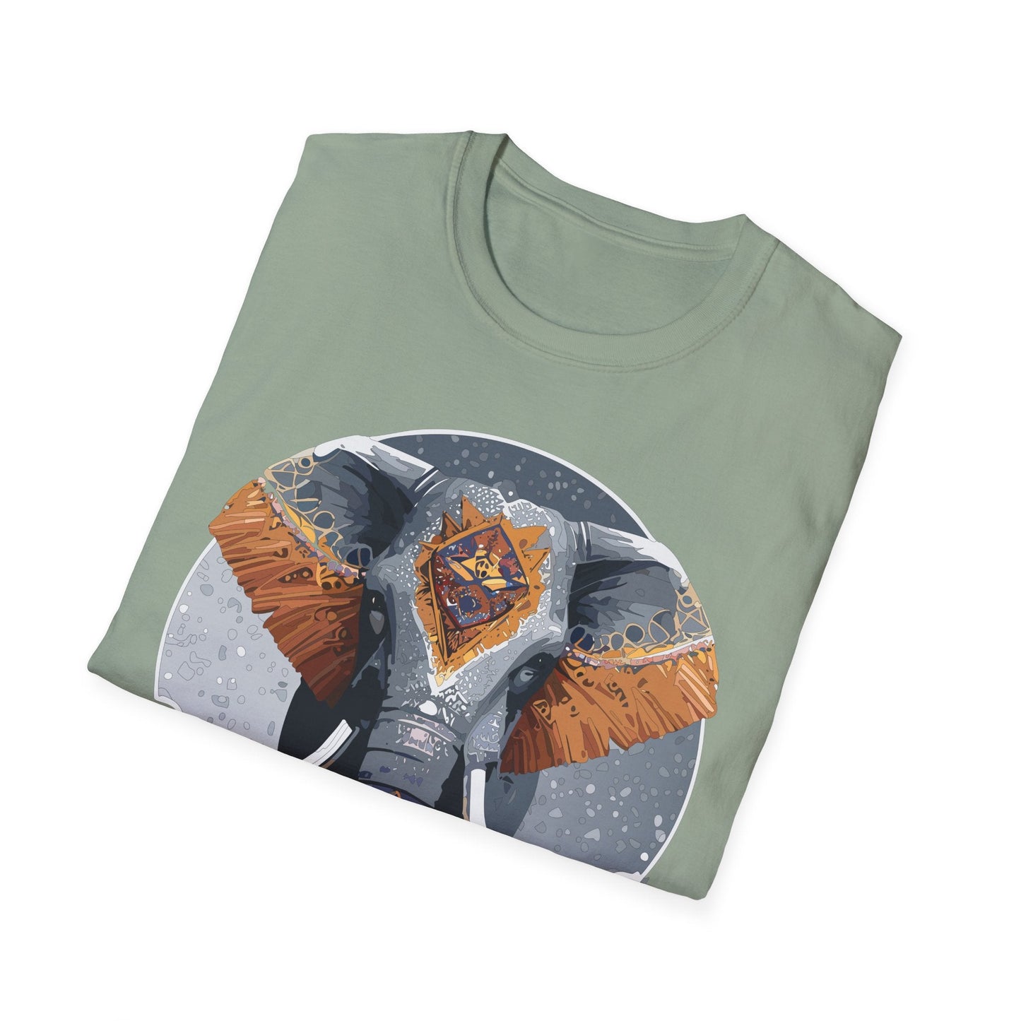 Elephant T Shirt Unisex Short Sleeve Tee SoftStyle Gildan 64000 One Hundred Percent Cotton