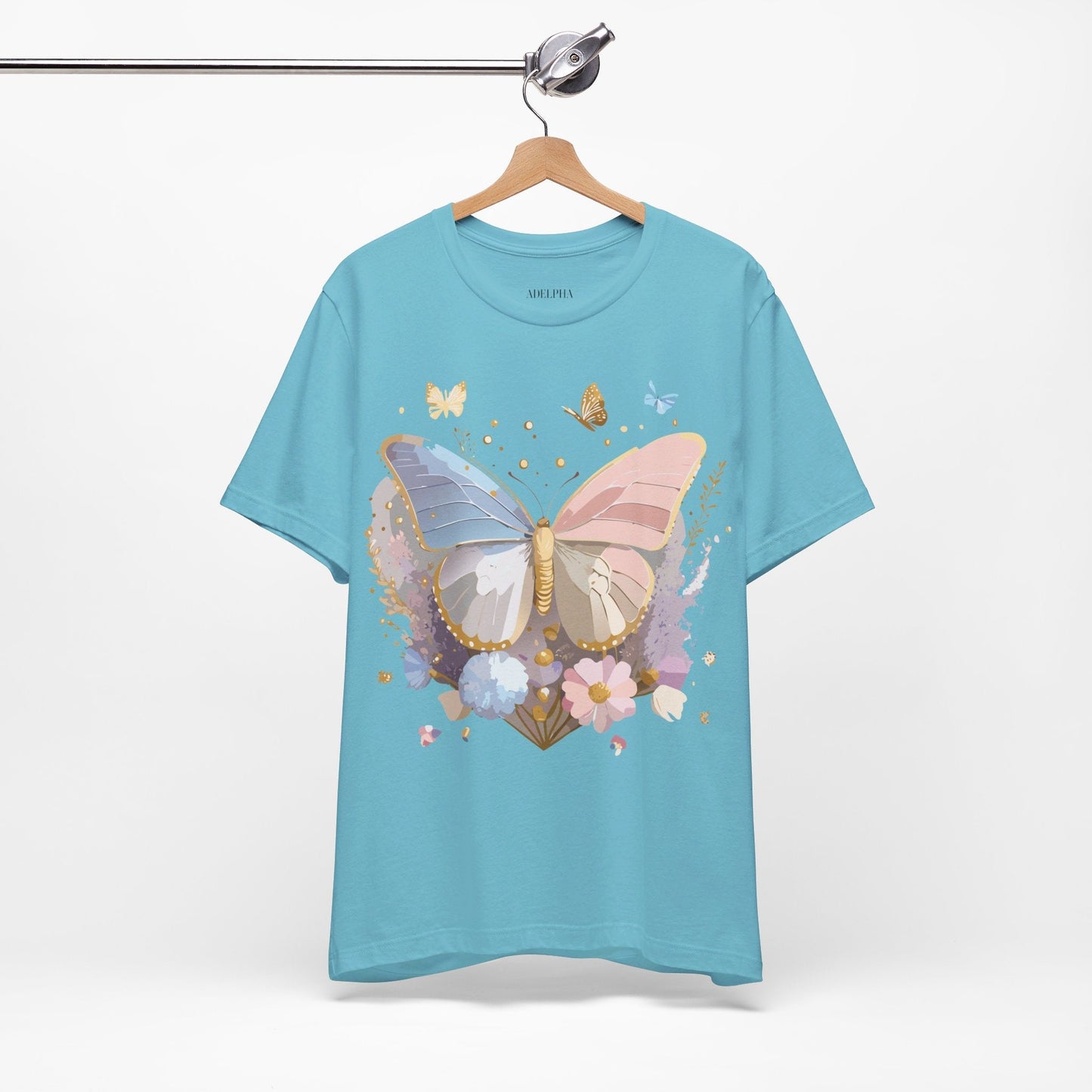 Butterfly Graphic Tee Adelpha Unisex Short Sleeve Shirt Vintage Inspired Art