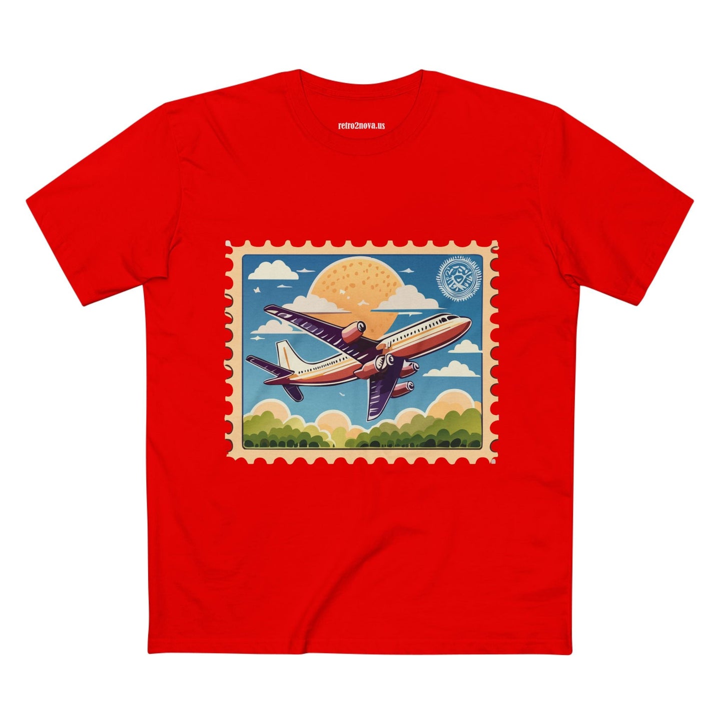 Postage Stamp Shirt Unisex Premium Cotton Tee PS13 Original Art Design Retro2Nova