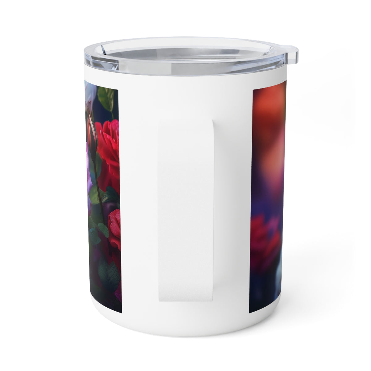 25 Art Design Insulated Coffee Mug Clear Lid 10oz Insulated Coffee Mug 10oz