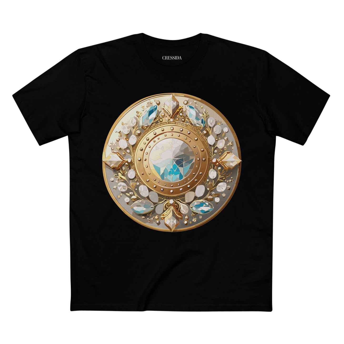 Medallion Graphic T-Shirt Unisex 100 Cotton With Gold Art Design Medal Tee 19