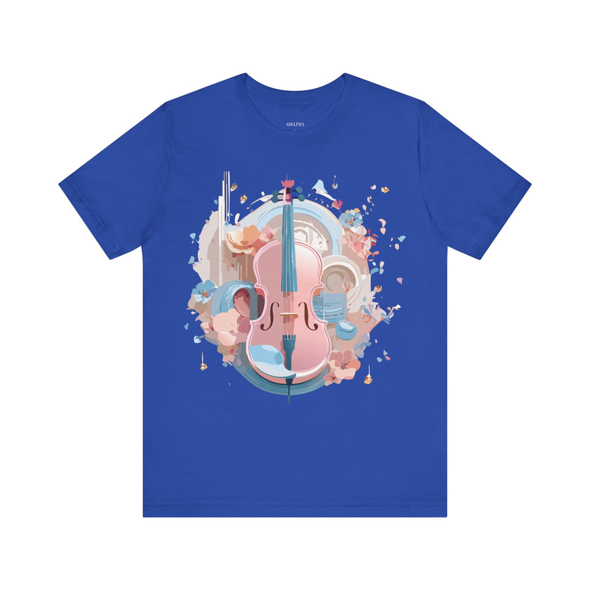 Music Graphic Unisex Cotton Bella+Canvas Tee with Art Design m111