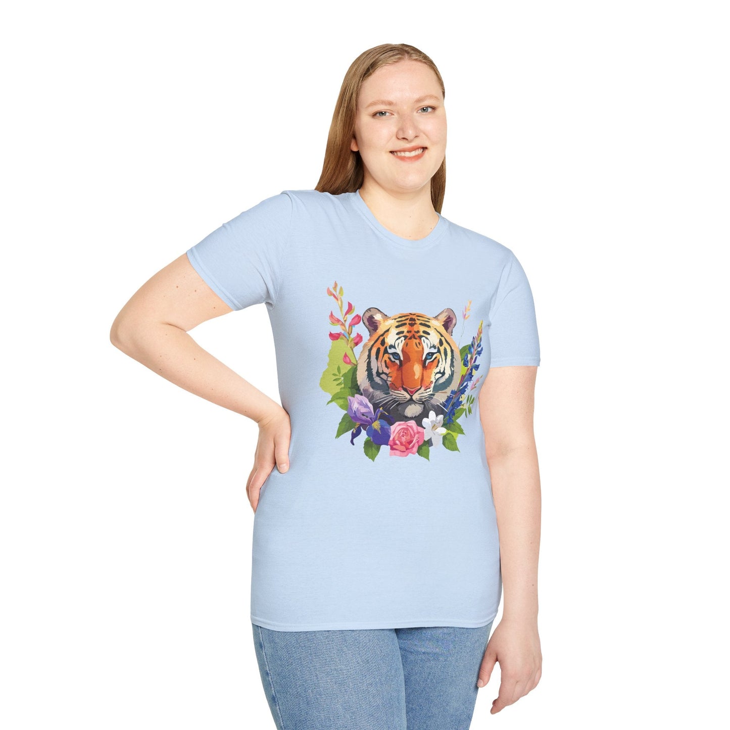 Tiger Shirt Unisex Gildan Softstyle Tee 100 Percent Ring Spun Cotton