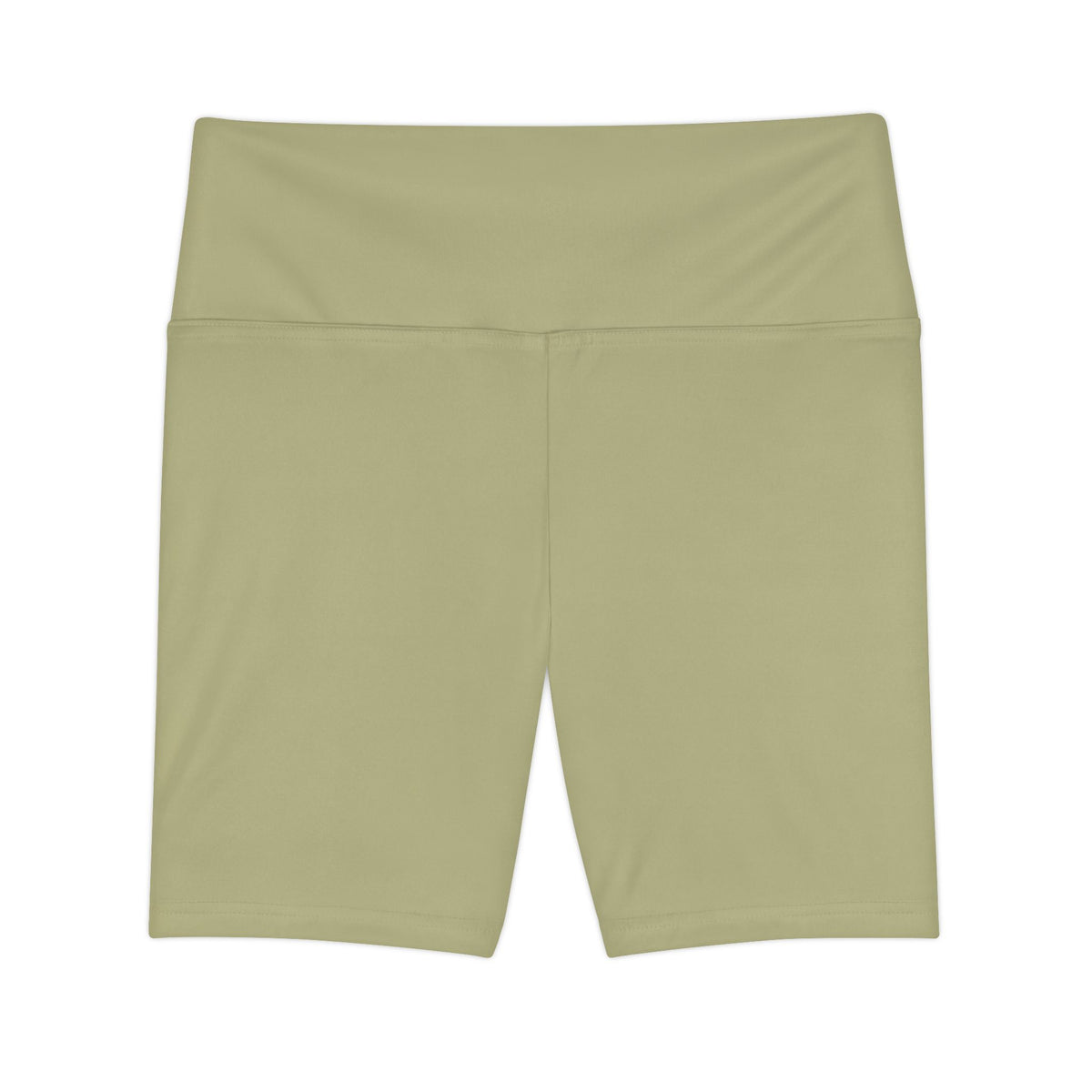 Dry Sage Olive High-Waist Women's Workout Shorts — Biker Yoga Activewear