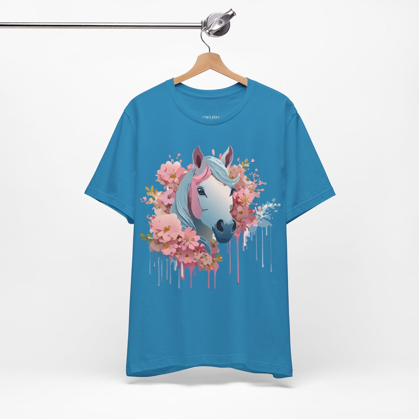 Horse Graphic Unisex 100 Cotton Vintage Animal Art T-Shirt 14