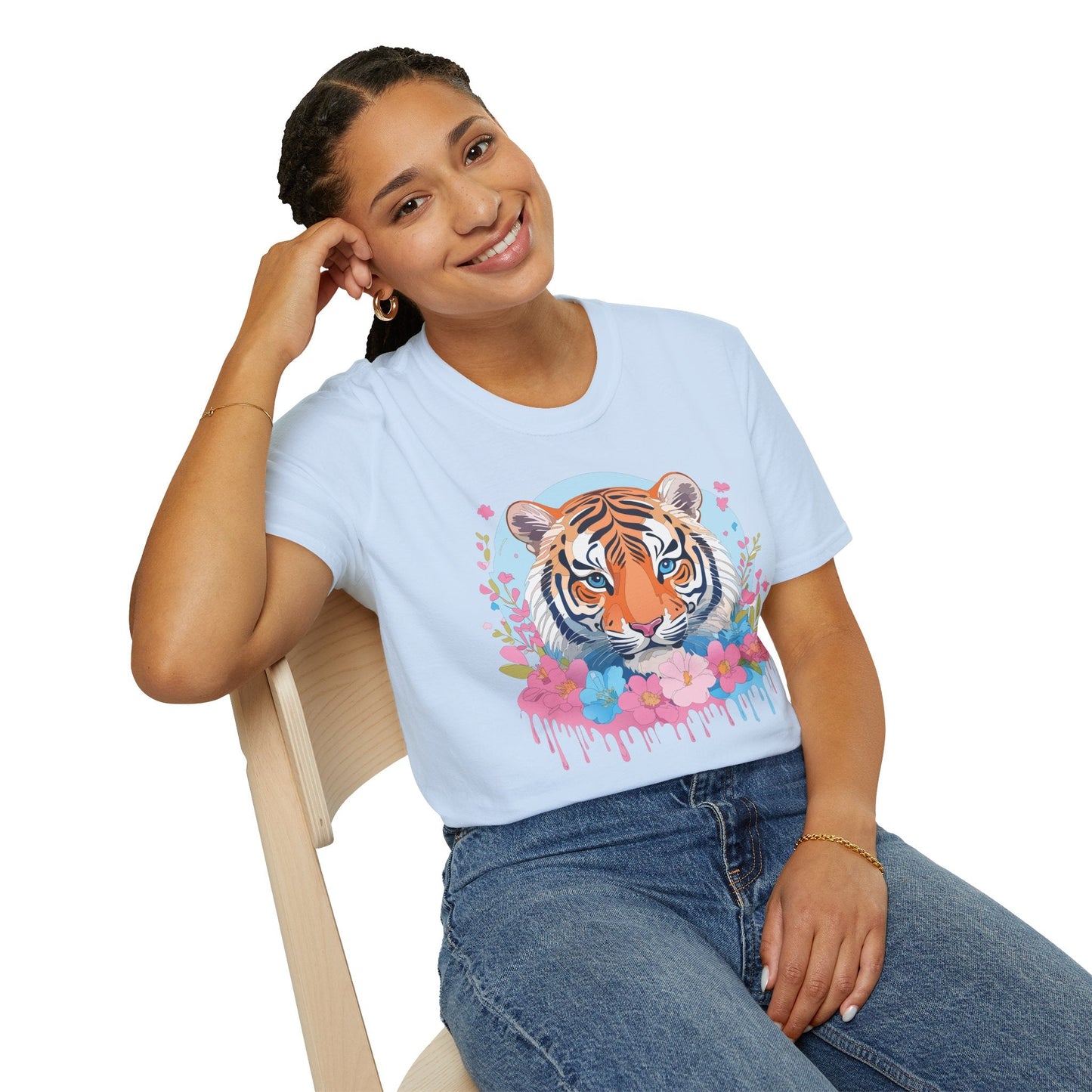 Tiger Shirt Unisex Softstyle T Shirt Gildan 64000 Animal Tee