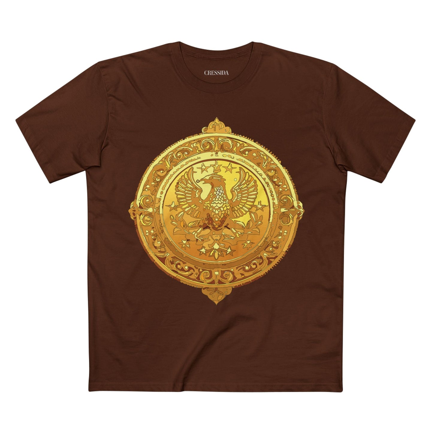 Antique Gold Coin Graphic Design T-Shirt Unisex 100 Cotton With Golden Print Artwork Tee 25