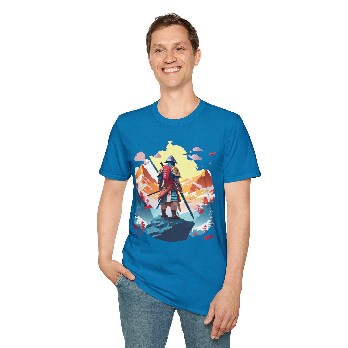 Samurai Shirt Unisex T Shirt Gildan Softstyle 64000 Cotton Tee For Everyday Comfort