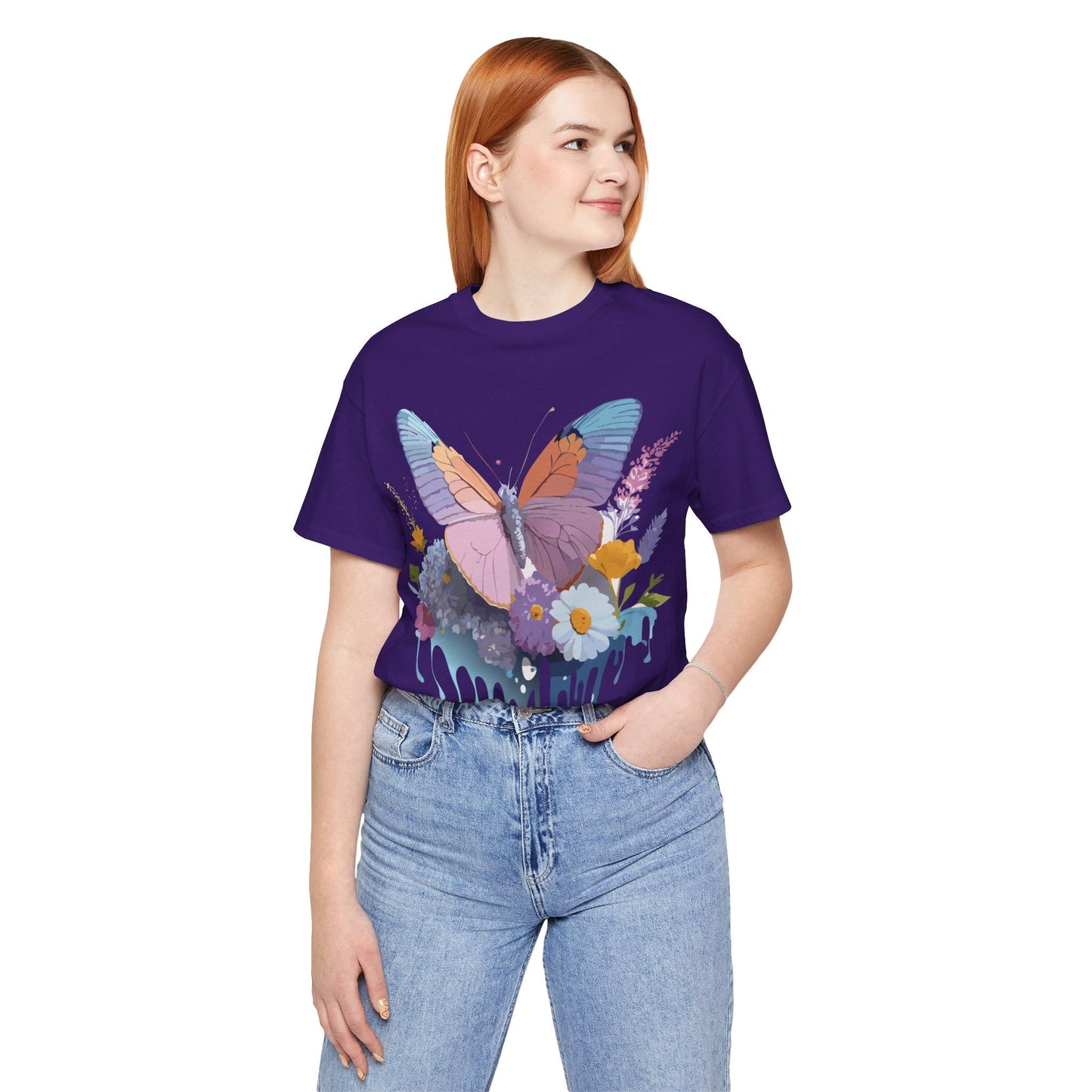 Butterfly Graphic Tee Unisex Short Sleeve Vintage Inspired Art Adelpha