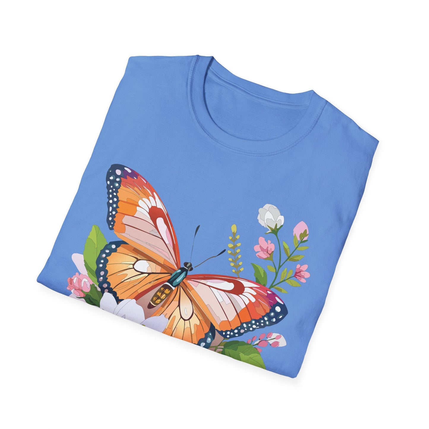 Butterfly Shirt Unisex T Shirt Gildan 64000 Softstyle 100 Percent Ring Spun Cotton