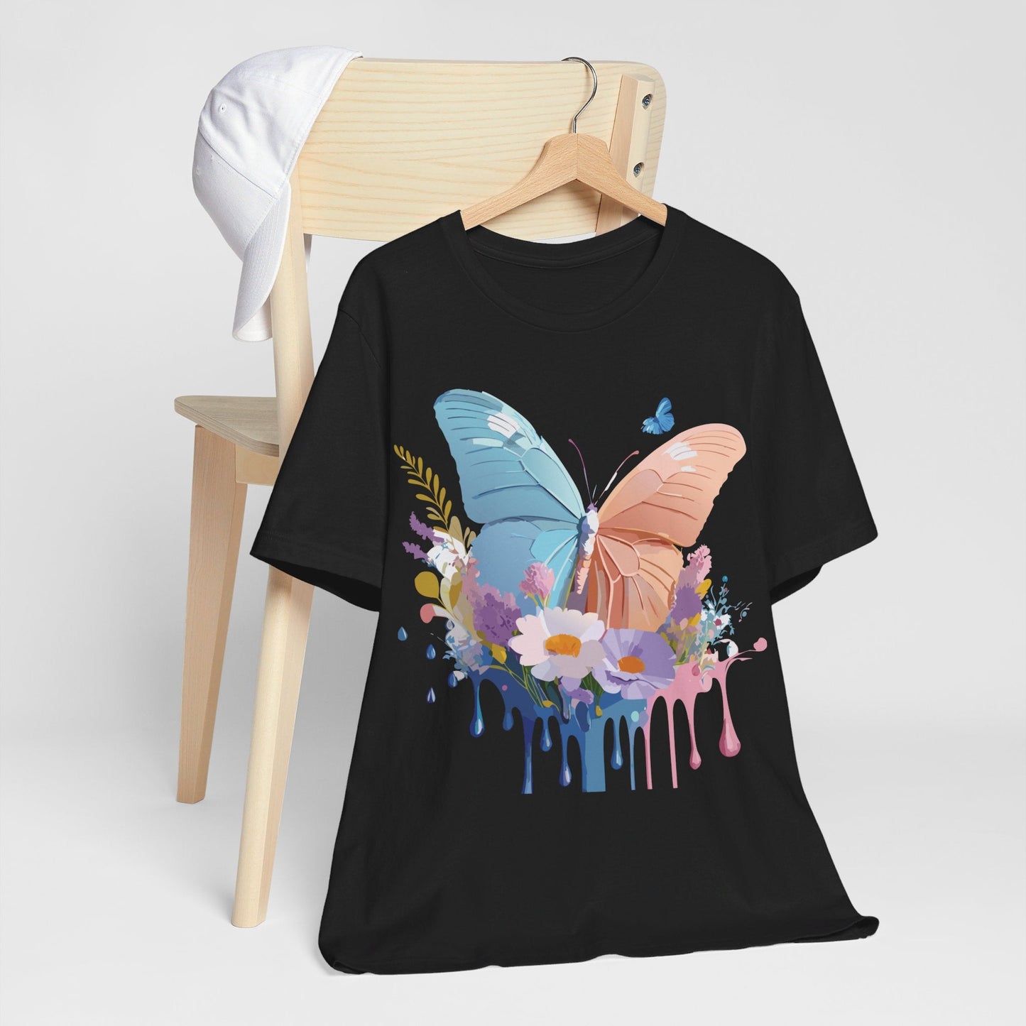 Butterfly Graphic Tee Adelpha Unisex Short Sleeve Art Design