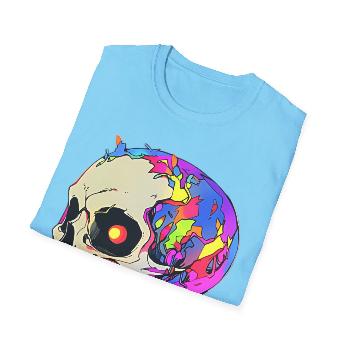 Skull Tee Shirt Unisex Skeleton Shirt Gildan Softstyle 64000 Short Sleeve Graphic Design