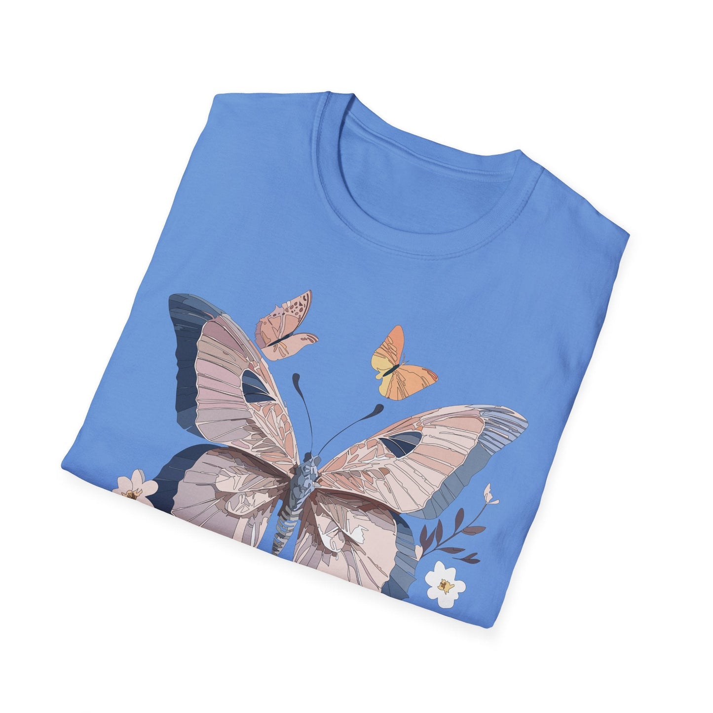 Butterfly Shirt Unisex T Shirt Monarch Print Gildan Softstyle 64000 Cotton Tee Quality