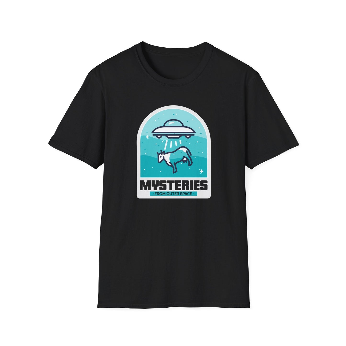 Mysteries UFO Abduction TShirt  Retro Alien Space Graphic Tee