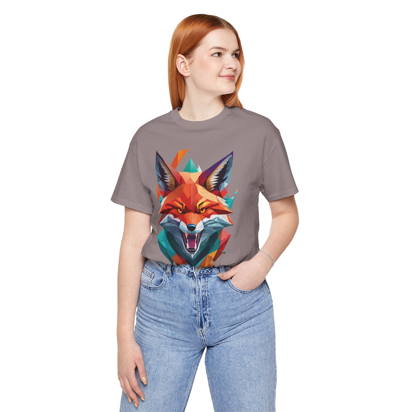 Unisex Animal Print Tee Shirt With Wild Animals Art Design For Men Women Soft Cotton
