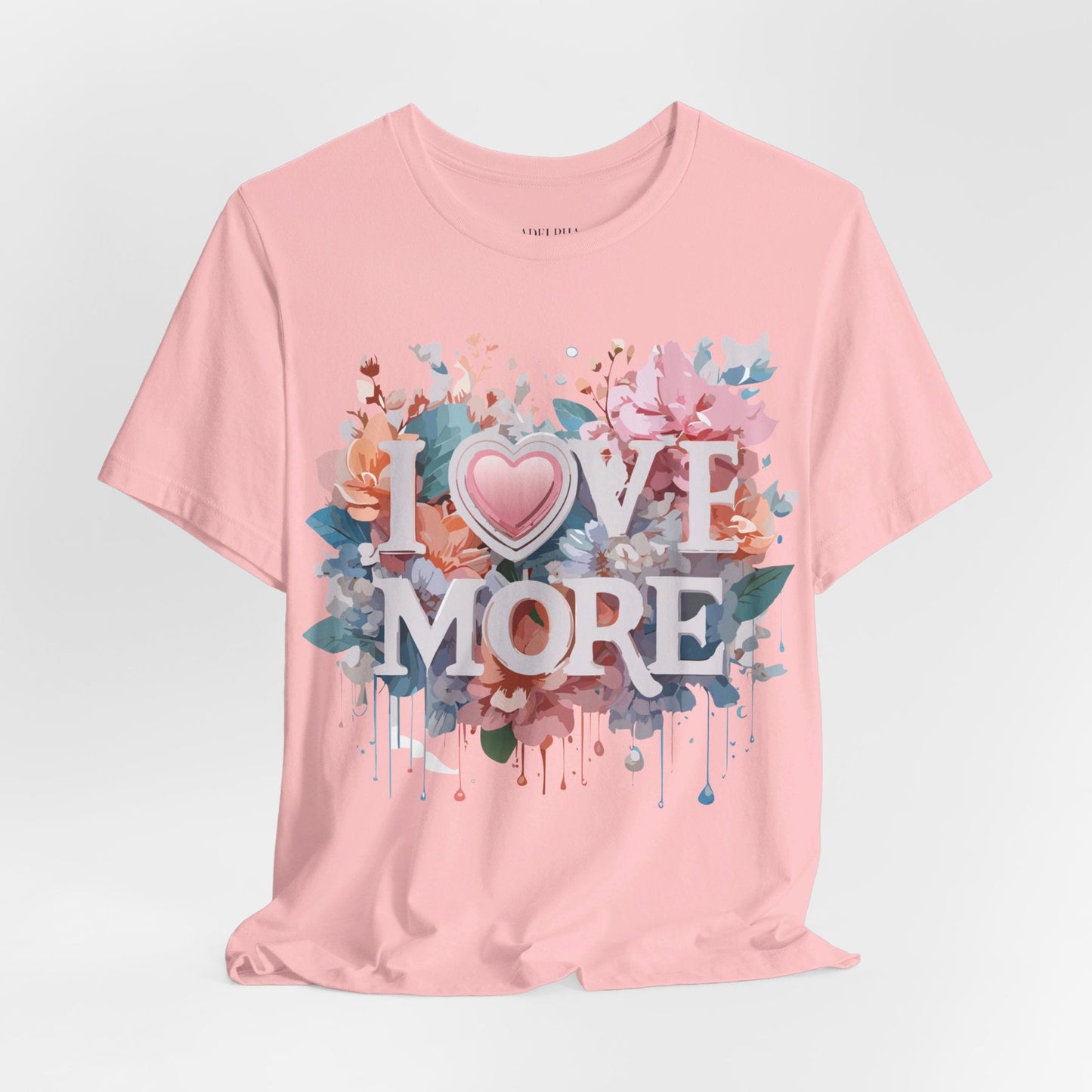 Valentine Day Graphic Unisex 100 Cotton Vintage Artwork with Love and Flower Design Tee 17