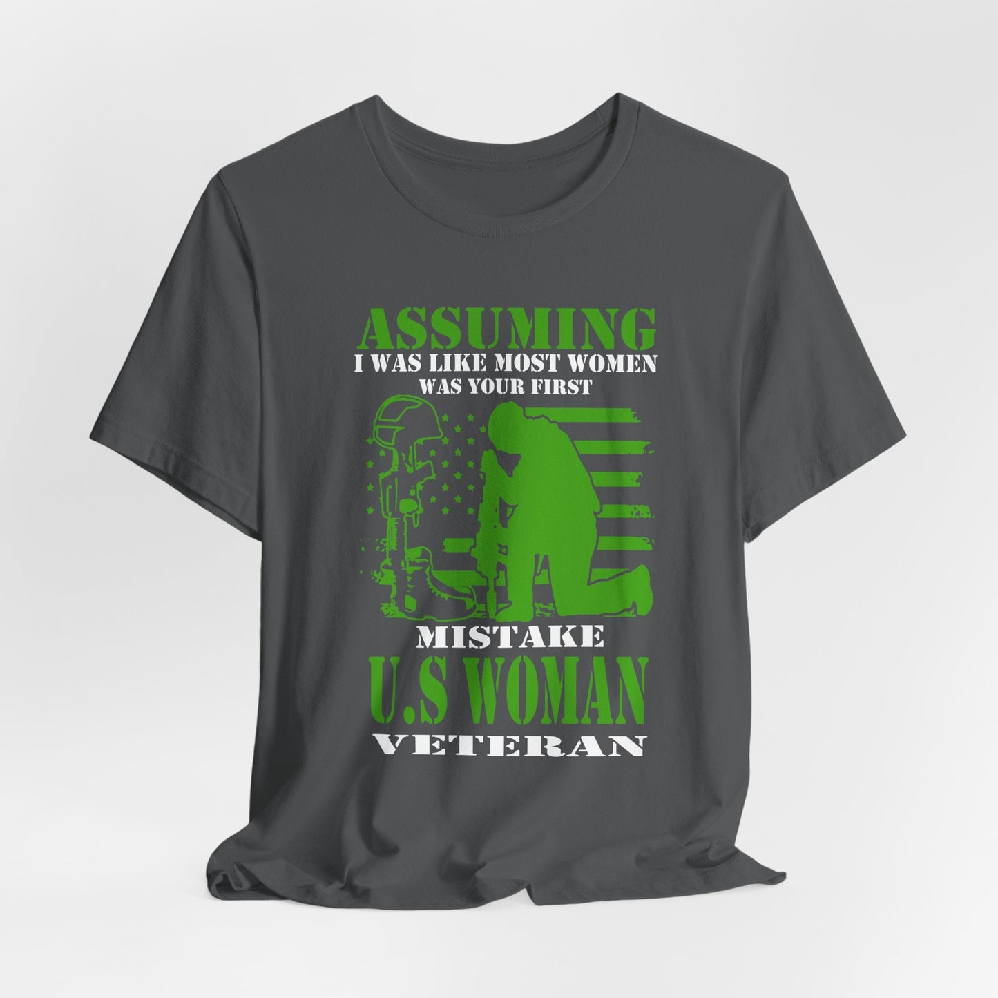 Army Veteran Patriotic Graphic Design Unisex Cotton T-Shirt v45