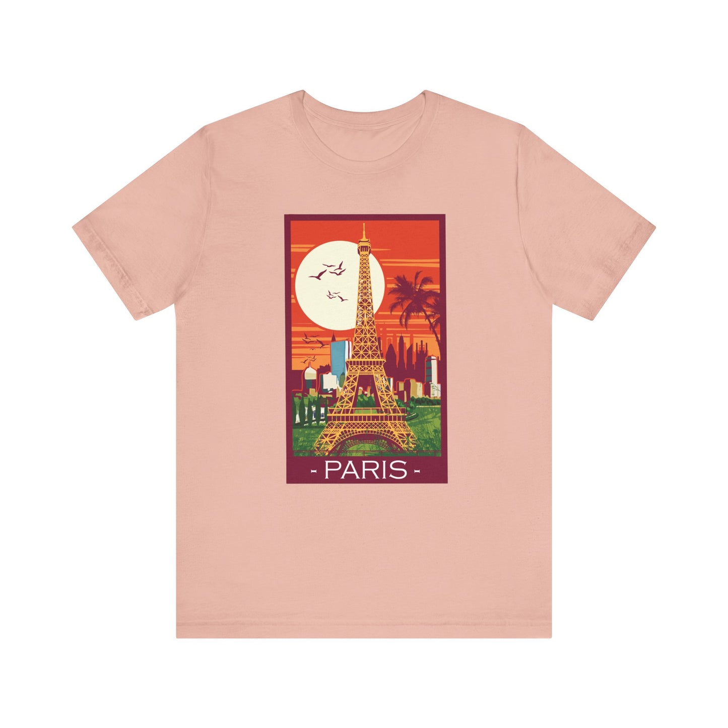 Retro Poster Paris Graphic Design Tee, Paris Shirt, Vintage Tees, Art Design T-Shirt, Graphic Tee, Retro Art Shirts