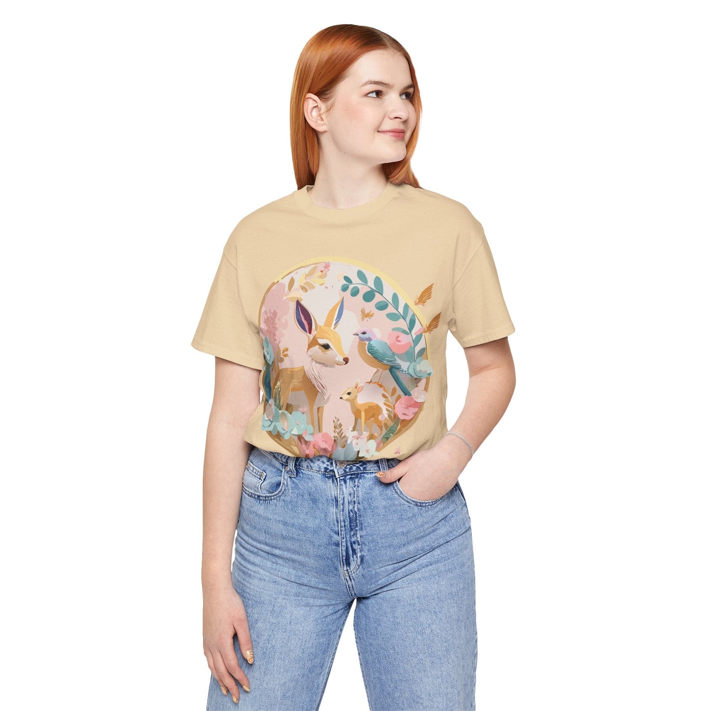 Adelpha Medallion Graphic T Shirt Unisex Short Sleeve Vintage Inspired Art Design Tee