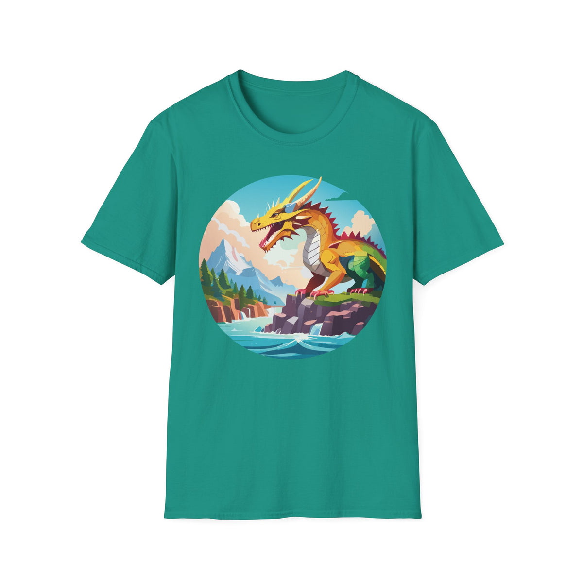 Dragon Graphic Tee Gildan Unisex 100 Cotton Tee Shirt with Animals Design h12
