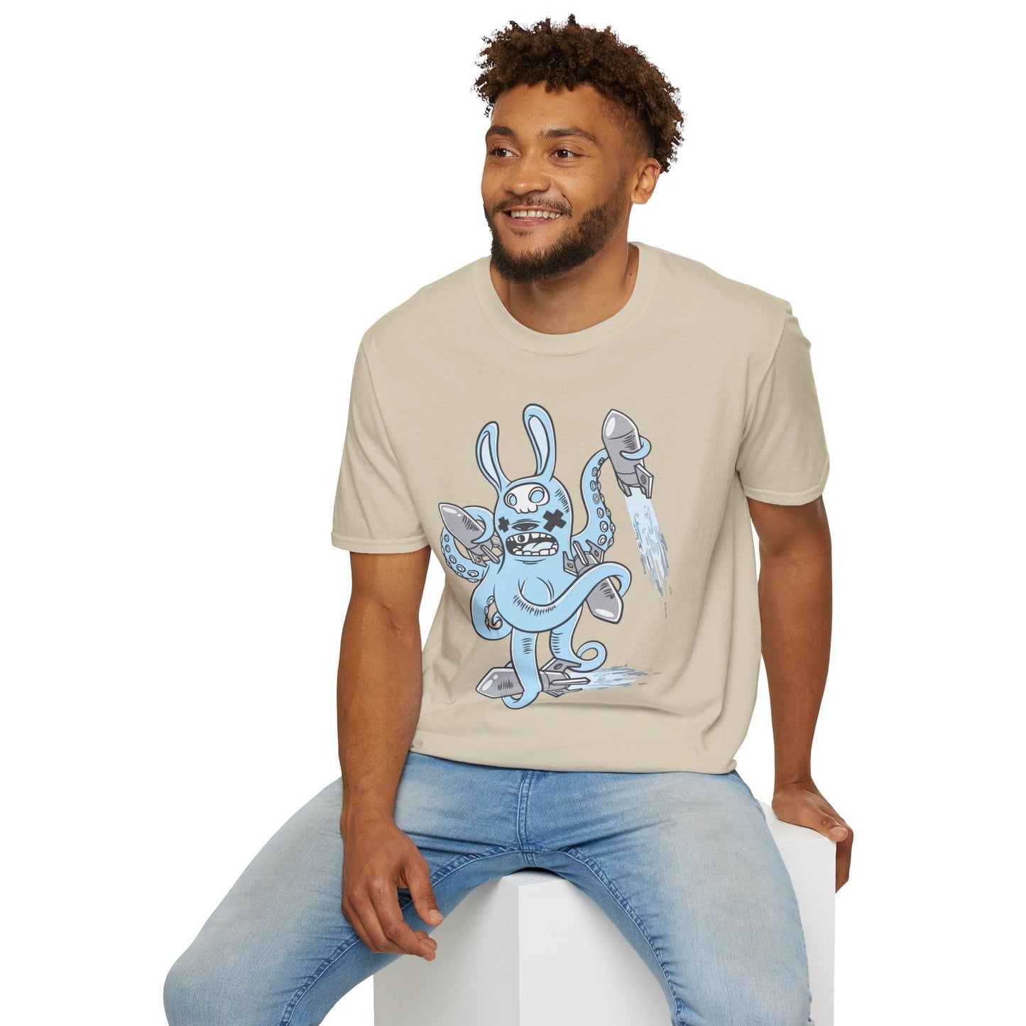 Cartoon T Shirt Unisex Animation Tee Funny Art Design Gildan Softstyle 64000 Premium Cotton