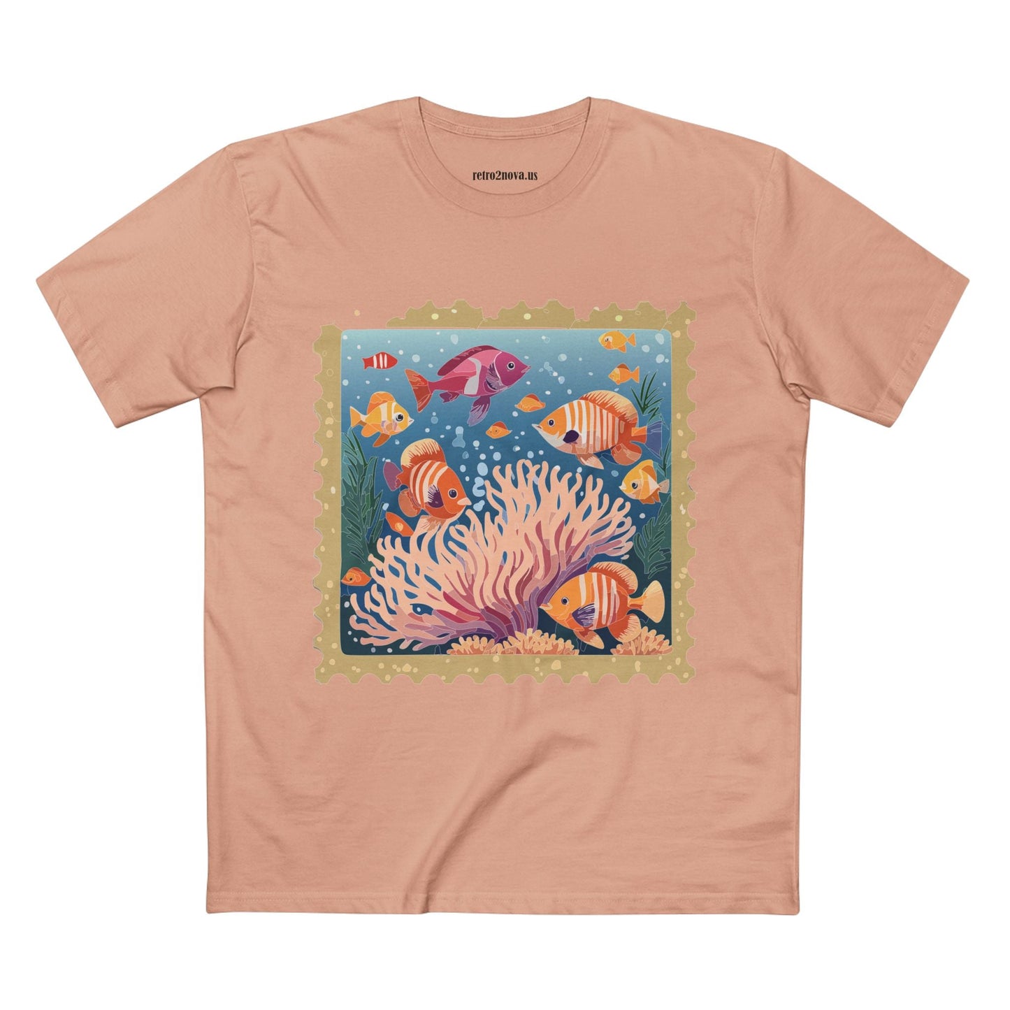 Postage Stamp Shirt Unisex Tee Art Design Premium Cotton Staple Shirt PS19 Limited Edition