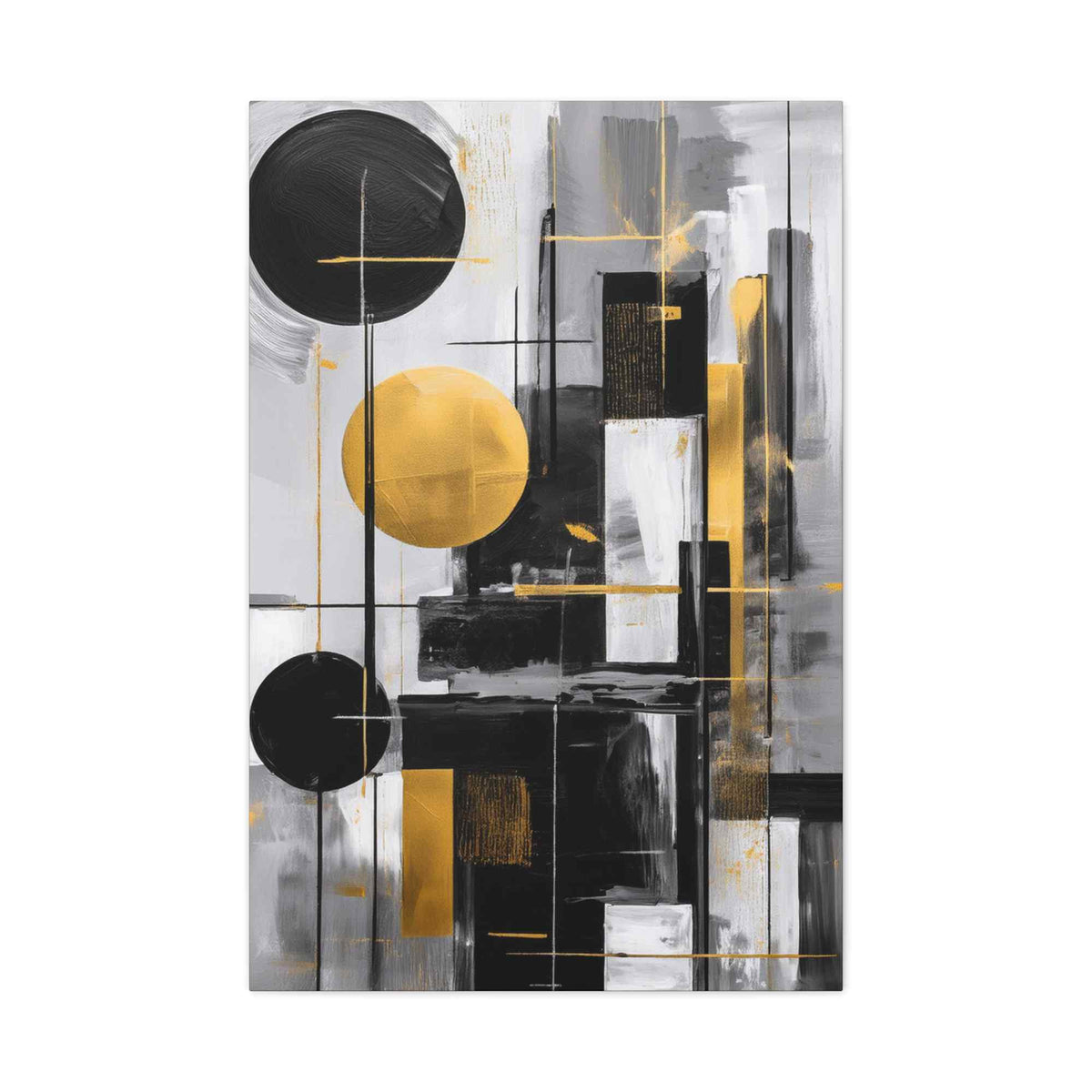 Black Abstract Painting Print Canvas 20x24,20x30,24x30, 24x32,24x36,30x40, 32x48,36x48,40x60 Pine-Wood Inner Frame ABS-21