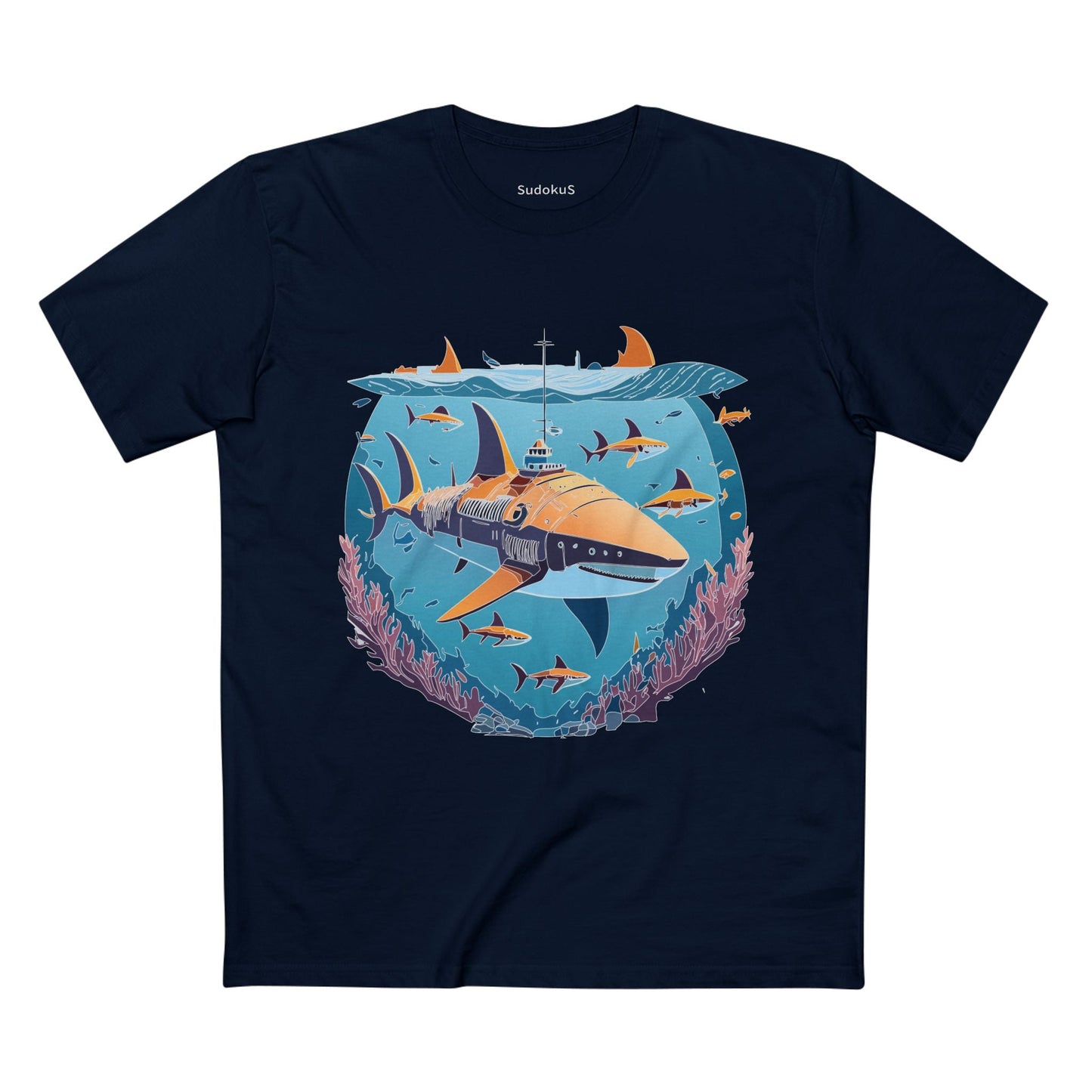 Ocean Coast Graphic Unisex 100 Cotton Staple Tee 12