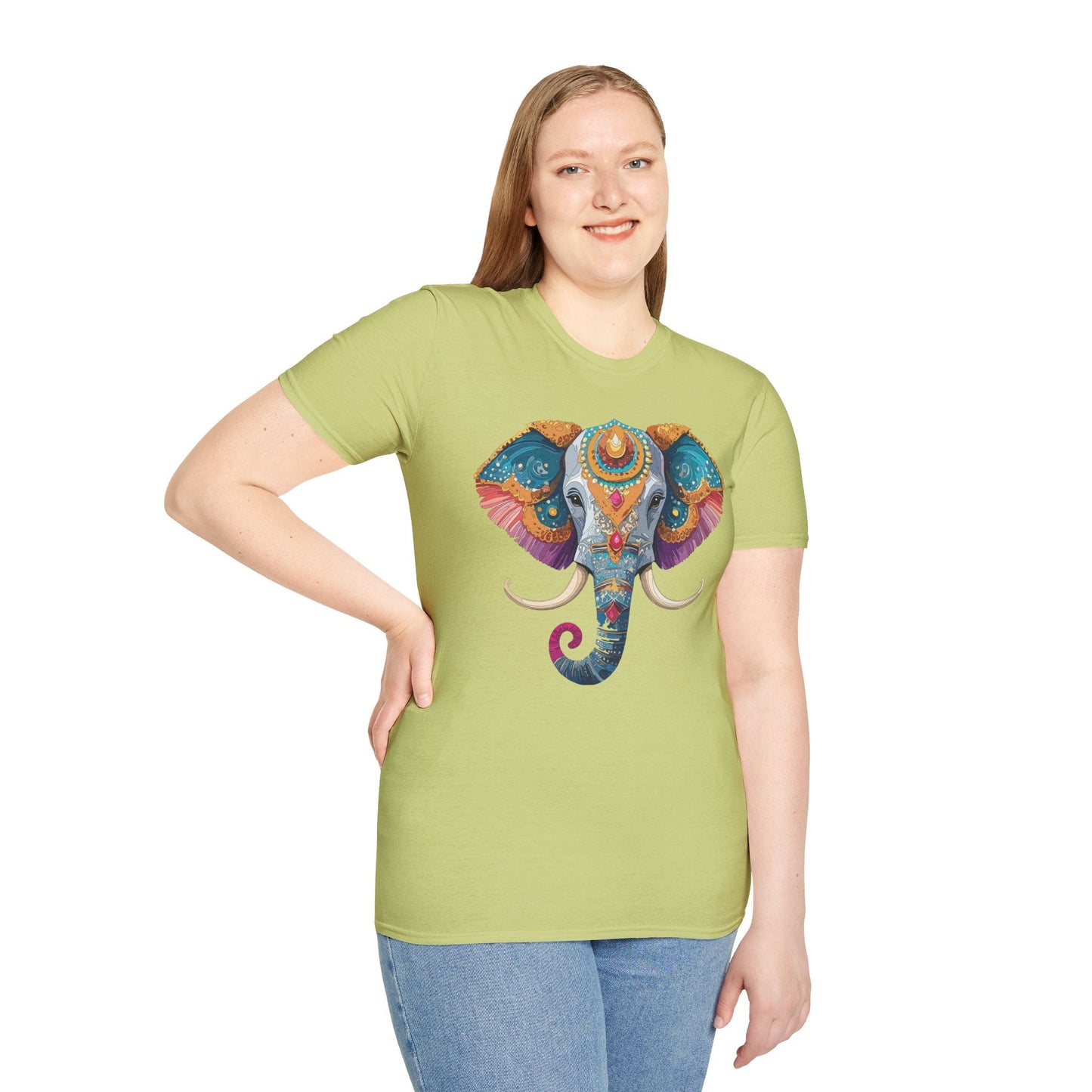 Elephant Shirt Unisex Elephant Tee Softstyle Cotton Gildan 64000 Animal Tee Graphic Elephant Tee