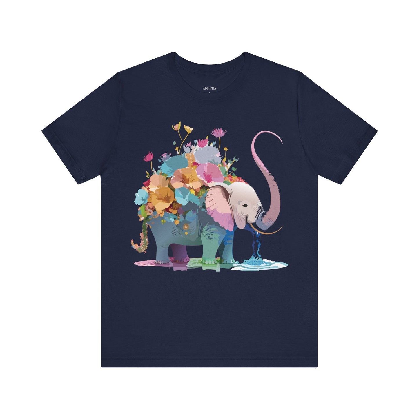Elephant Graphic T Shirt Unisex Vintage Inspired Art Tee Adelpha Short Sleeve Artwork