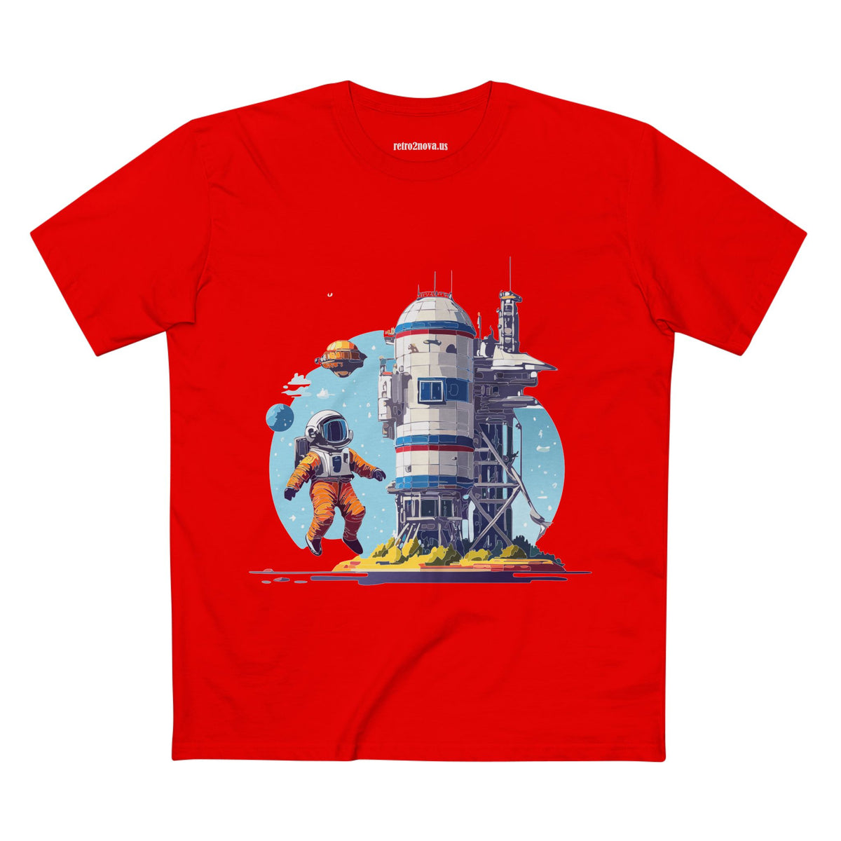 Cosmos Astronaut Graphic Tee Staple Unisex 100 Cotton Tee Shirt - CS-8