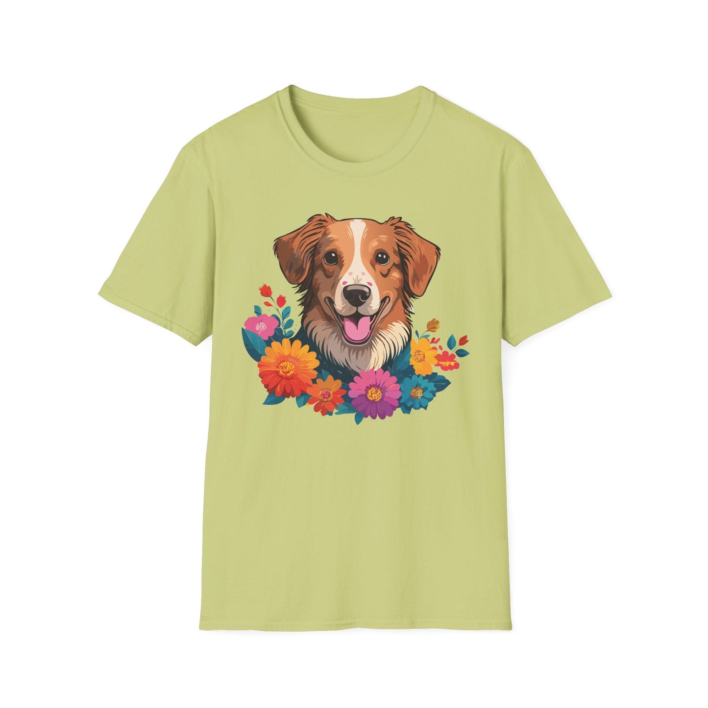 Dog Shirt Unisex Animal Tee Short Sleeve Gildan Softstyle 64000 Cotton Tee