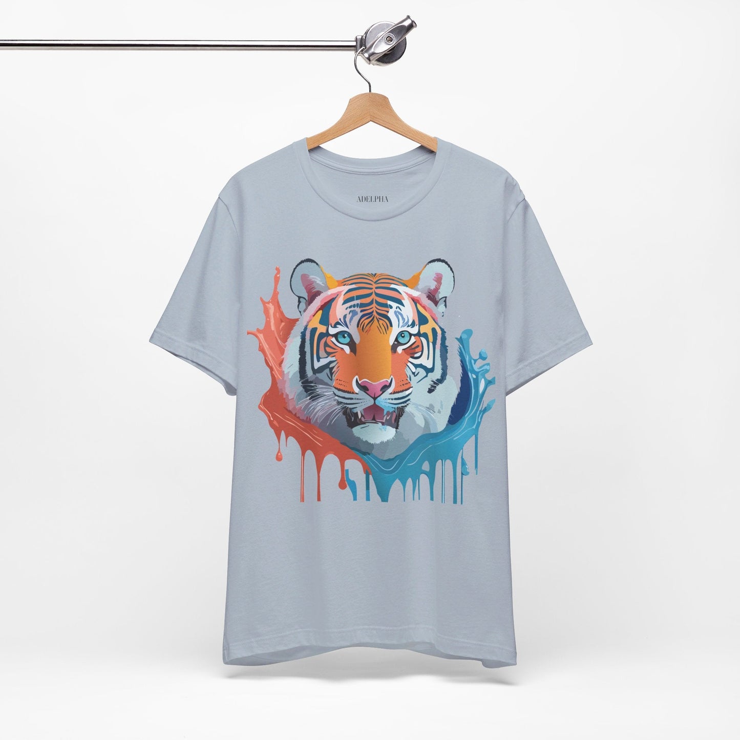 Tiger Graphic Unisex 100 Cotton Vintage Art with Animal Tee 22