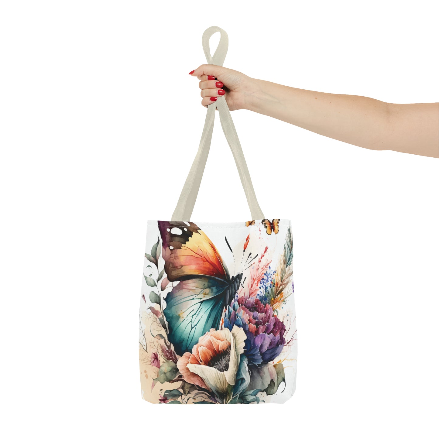 Canvas Bag with Butterfly Prints