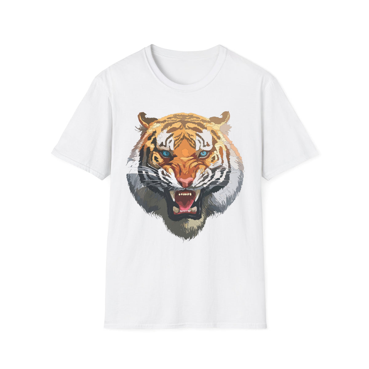 Roaring Tiger Face T-Shirt | Big Cat Graphic Tee