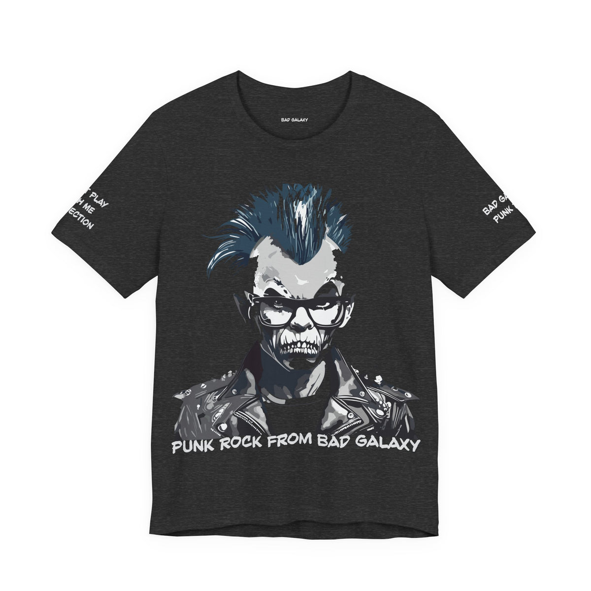 Punk Rock Graphic Unisex Cotton Bella+Canvas Tee with Art Design b38