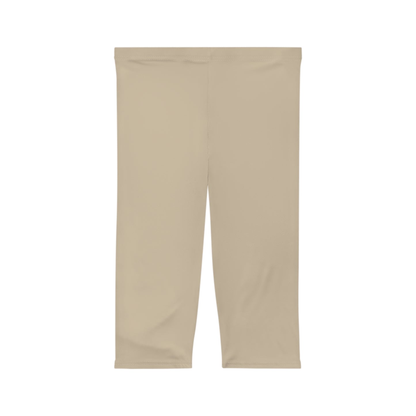 Pale Oak Color Women's Brushed Suede Poly Span Casual Capri Leggings XS-2XL