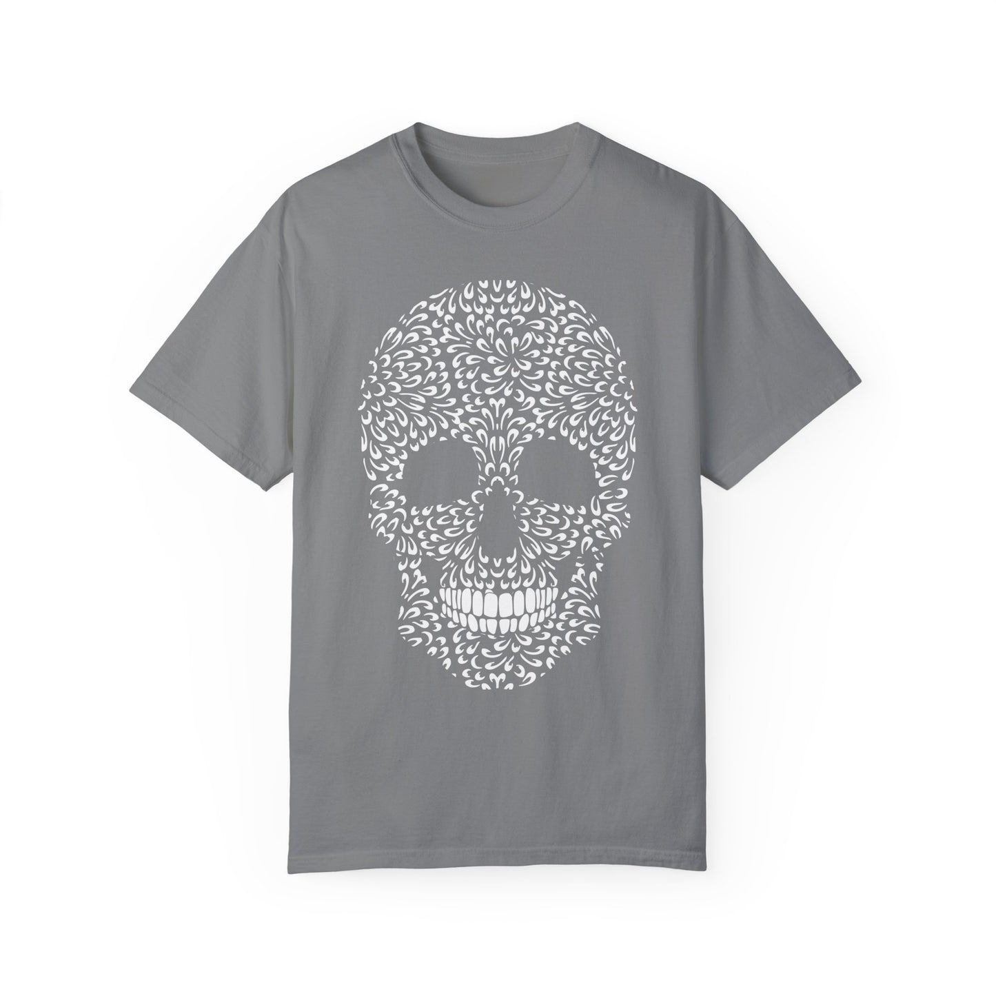 Unisex-T-Shirt aus Baumwolle mit Totenkopf 