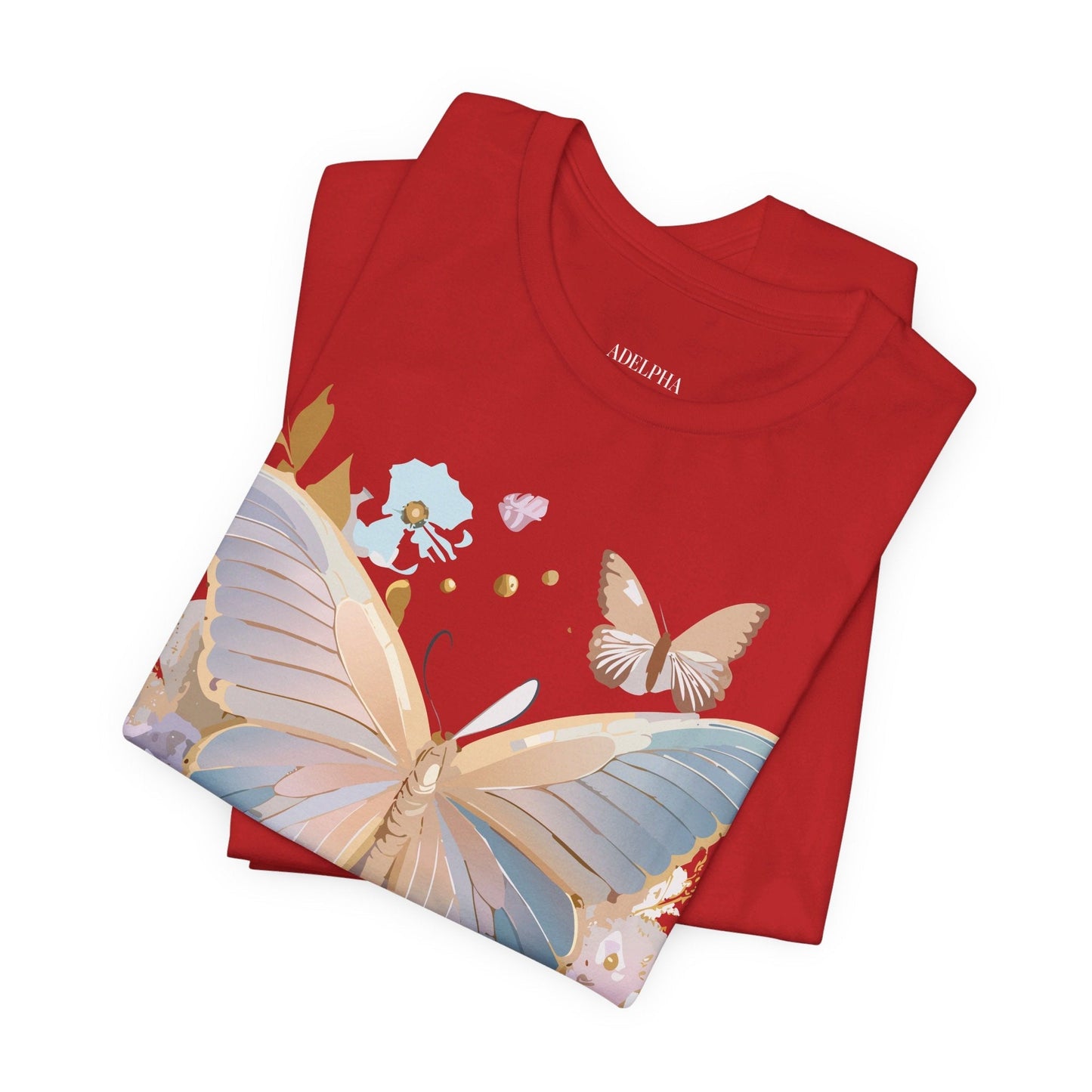 Butterfly Graphic T Shirt Unisex Vintage Artwork Tee By Adelpha