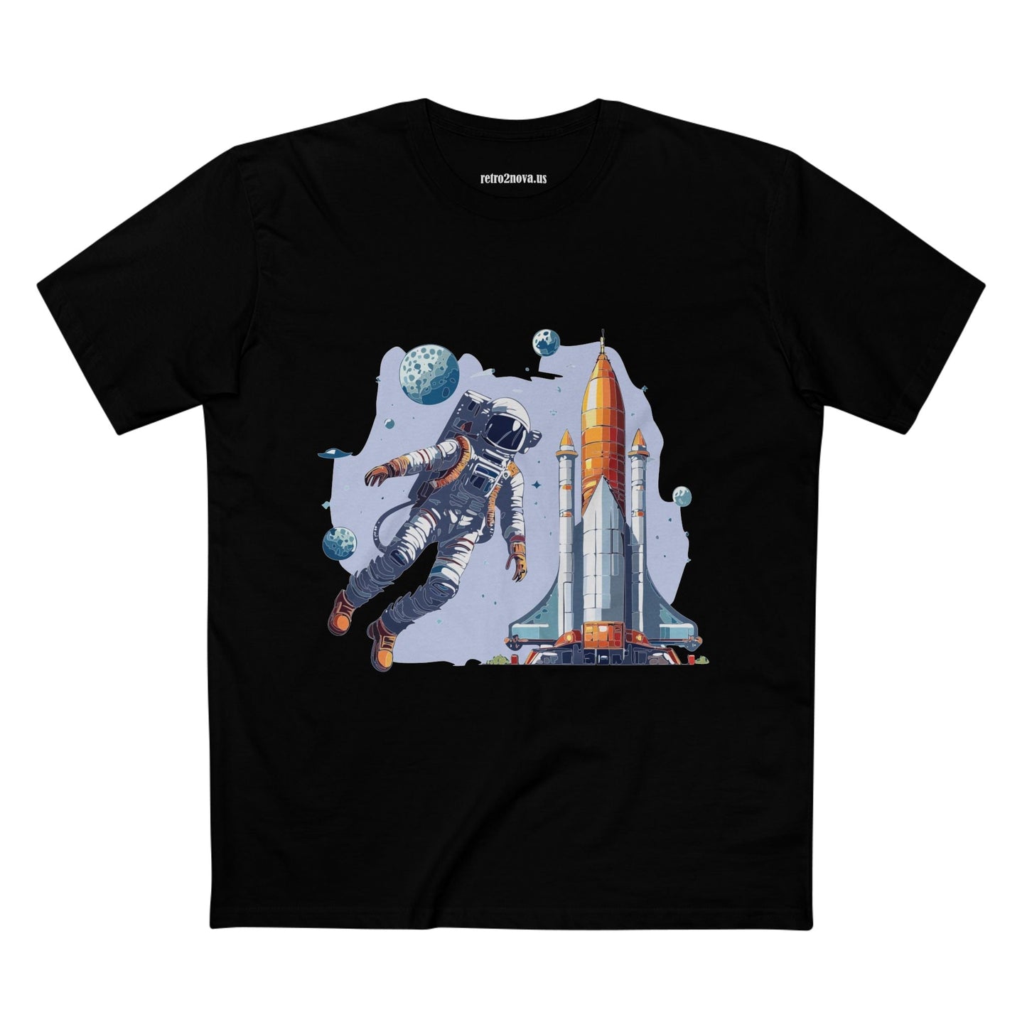 Cosmos Astronaut Shirt Unisex Premium Cotton Art Tee CS 15 Retro2Nova Exclusive Collection