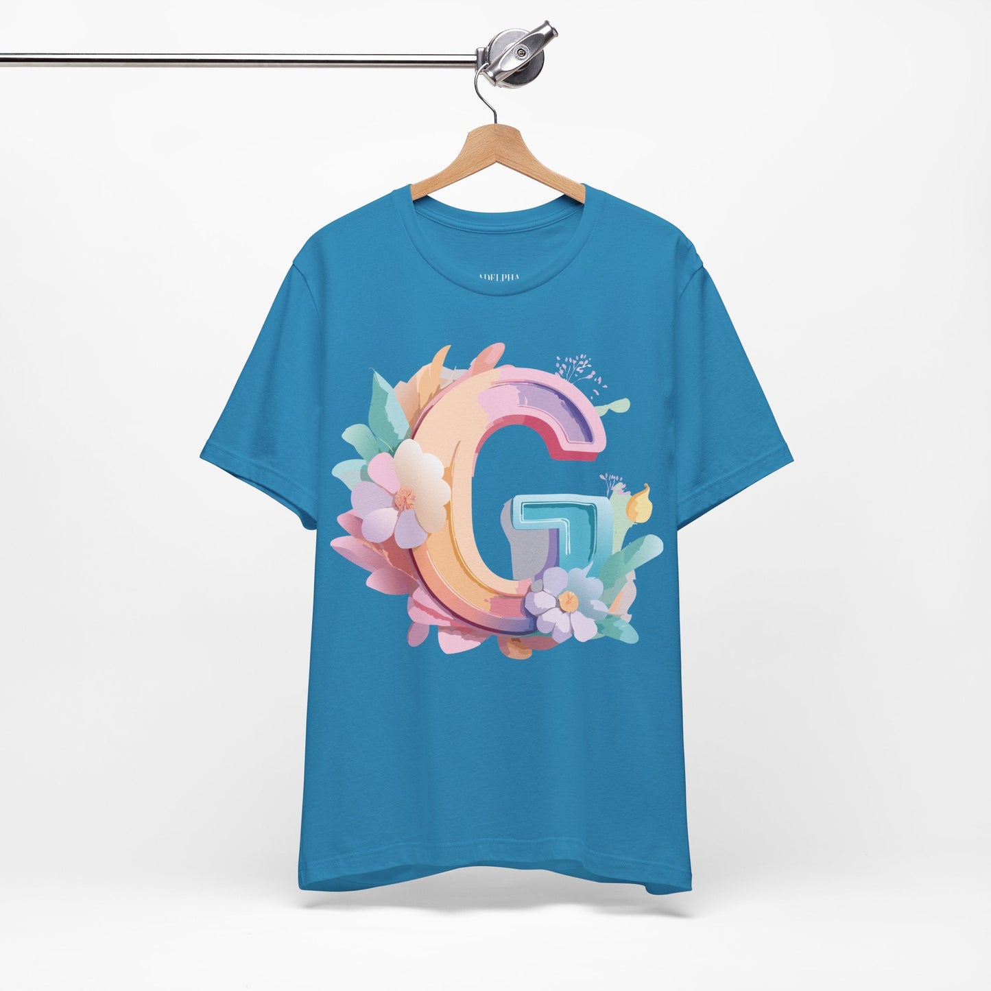 Letter G Shirt Unisex Graphic Tee by Adelpha Vintage Inspired Artwork for Everyday Style