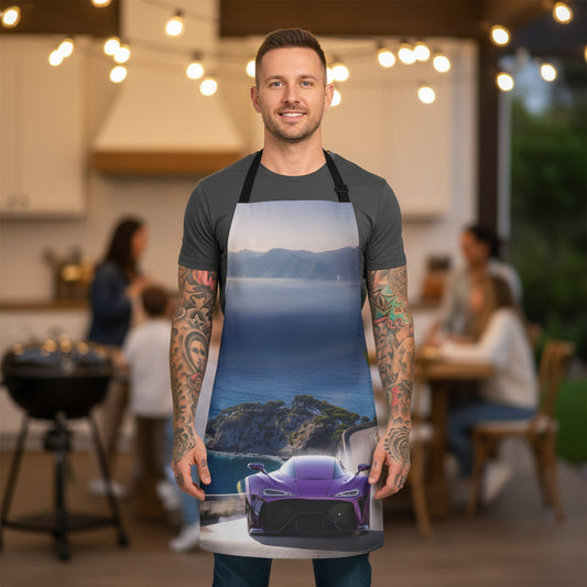 Car 100% Polyester Stain-resistant 31.5 x 25.6  Art Print Canvas Apron 1